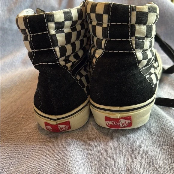 Vans Black and White High-Top Sneakers - Picture 5 of 12